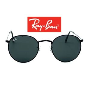 RayBan Round Metal Black RB3447 Men - Women